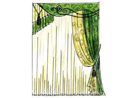 Шторы рисунок