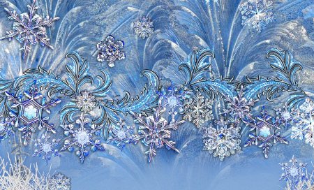 Трафарет "зимний узор"