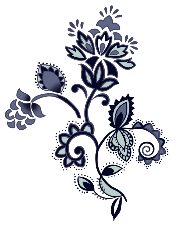 Стилизованный растительный орнамент