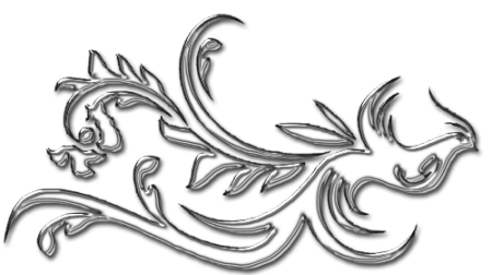 Серебристые узоры на прозрачном фоне