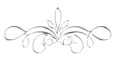 Серебряный узор на белом фоне