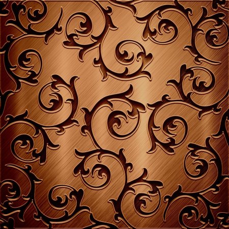 Коричневый фон с узорами