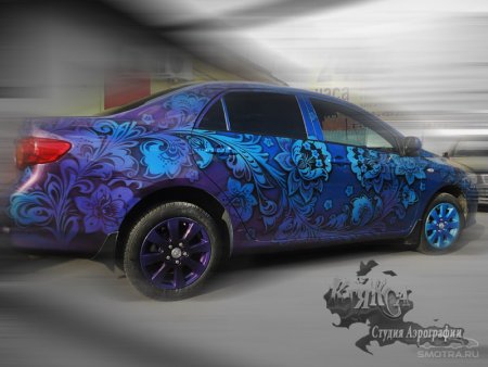 Аэрография на машине