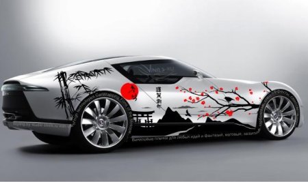 Винил на авто в японском стиле
