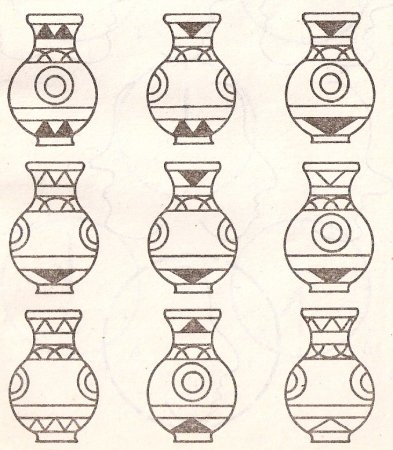 Кувшин с геометрическим орнаментом