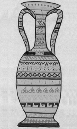 Нарисовать вазу с орнаментом