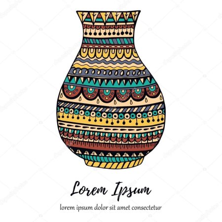 Египетский кувшин с узорами