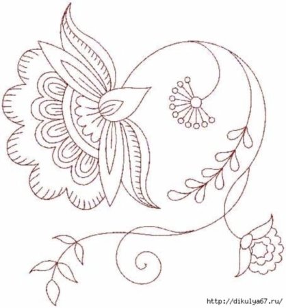 Узоры для вышивки гладью