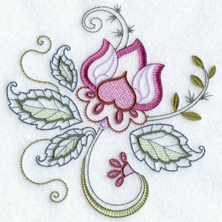 Якобинская вышивка Лотос