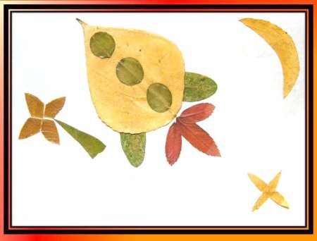 Фигурки из листьев