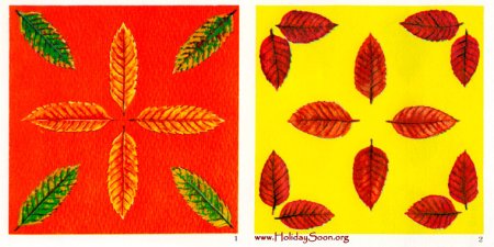 Аппликация из природного материала