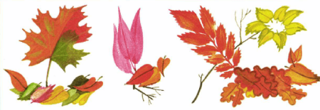 Рыбка из осенних листьев