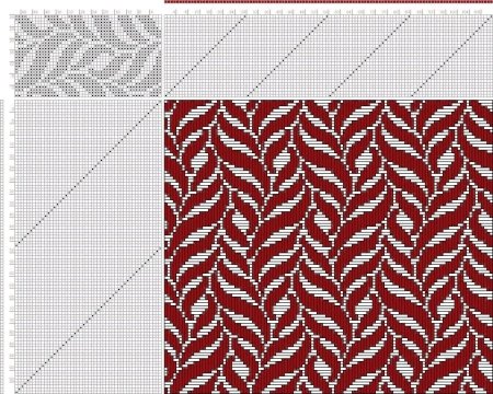 Двухцветный жаккард