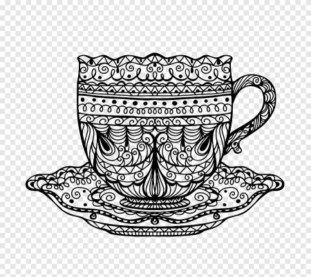 Кружки с орнаментом и узором раскраска