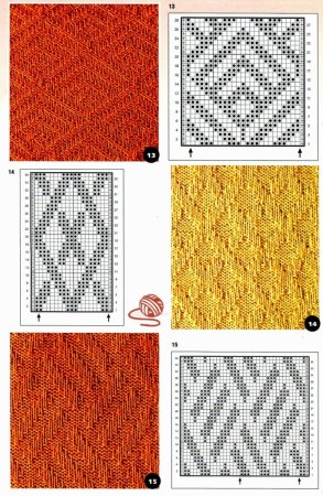 Интересные узоры в вязании