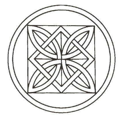 Геометрический орнамент в круге