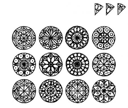 Центрический замкнутый орнамент