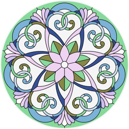 Розетка орнамент в круге