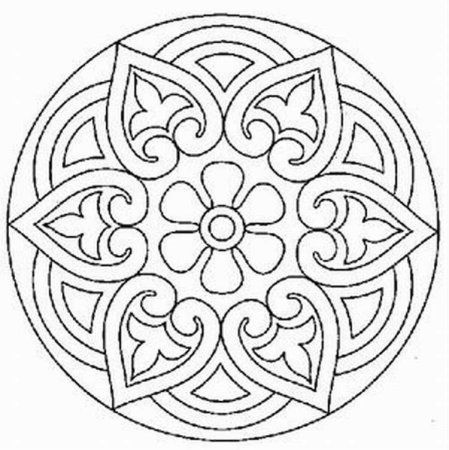 Розетта орнамент построение