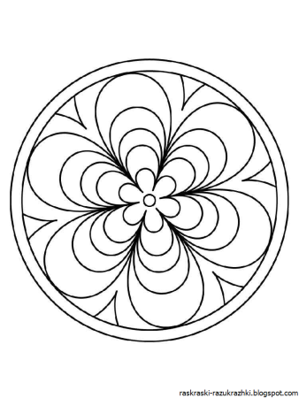 Ленточный сетчатый центрический орнамент