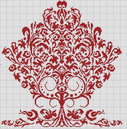 Древо жизни вышивка крестом монохром