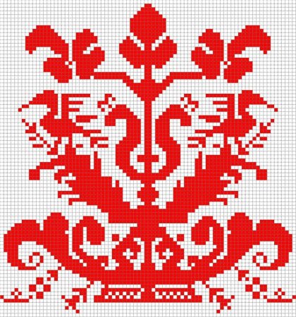 Тамбовская вышивка орнамент