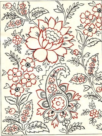 Цветочные орнаменты и узоры для росписи