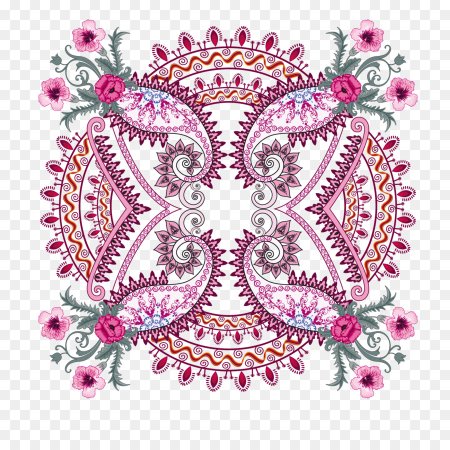 Павлопосадский узор вектор