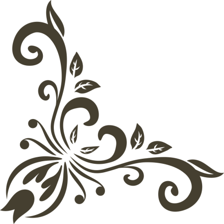 Угловой узор трафарет