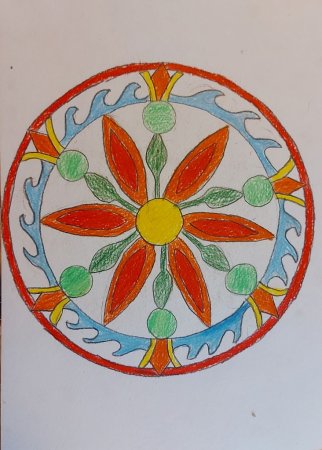 Декоративный орнамент в круге