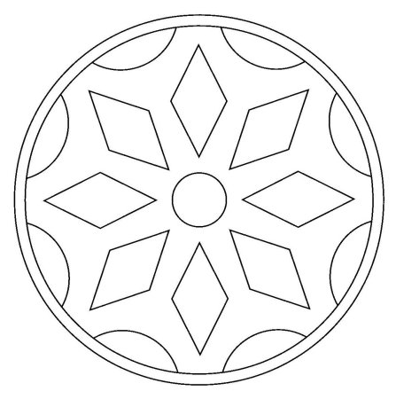 Орнамент в круге легкий