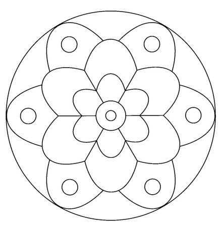Простые мандалы для детей