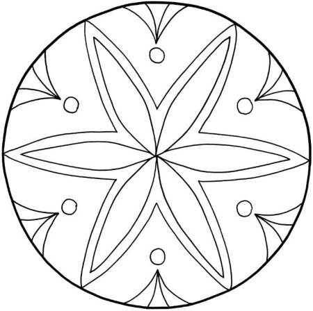 Орнамент в круге легкий