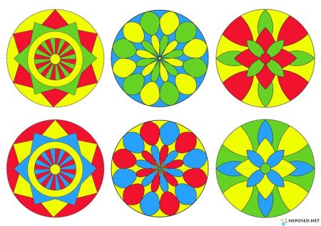 Геометрический узор в круге