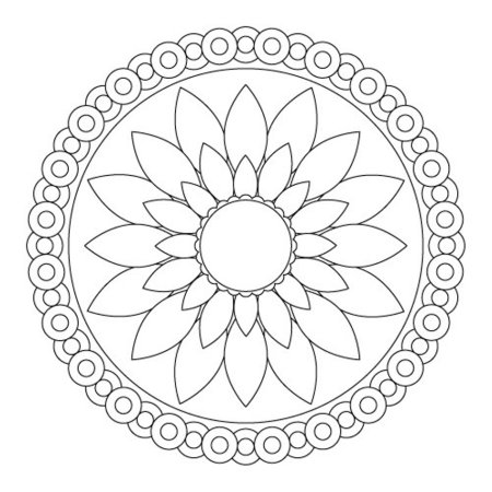 Орнаменты в круге для рисования