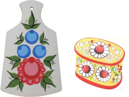 Дымковская, Хохломская, Городецкая роспись для детей