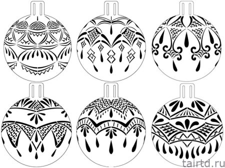 Новогодние шары орнамент