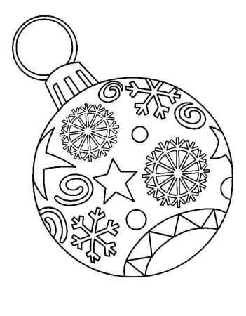 Раскраска новогодние игрушки