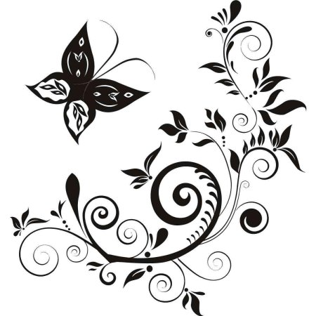 Цветочный орнамент несложный