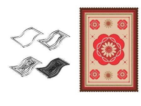 Эскиз современного ковра