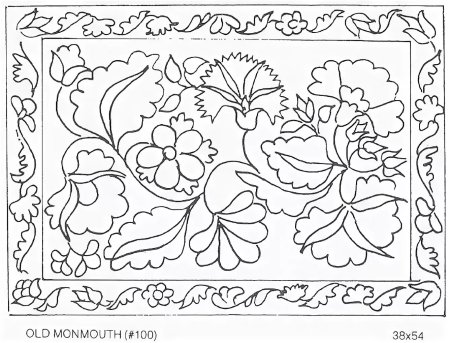 Растительный орнамент Тюменского ковра