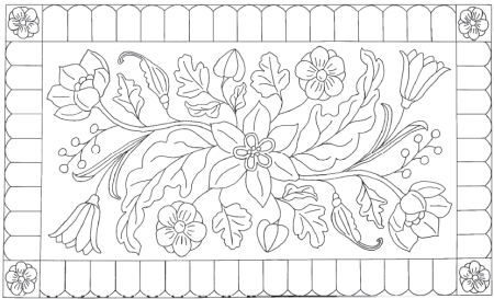 Растительный орнамент в полосе