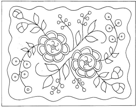 Ковровый орнамент карандашом