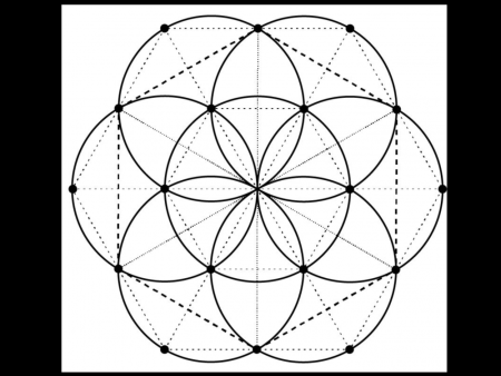 Цветок жизни Сакральная геометрия вектор