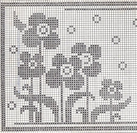 Мелкие филейные узоры