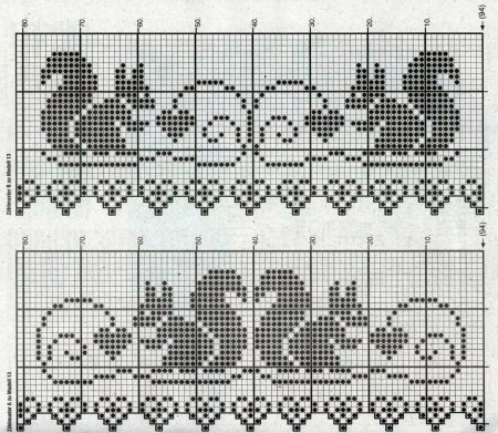 Филейное вязание крючком схемы