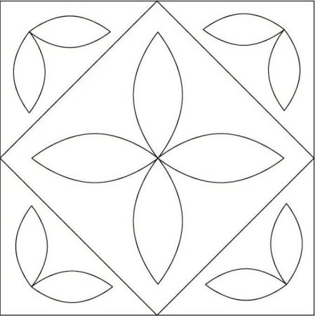 Узор в квадрате для рисования