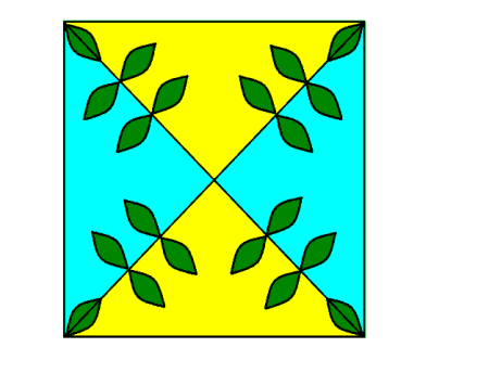 Узор в квадрате для рисования