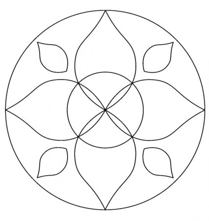 Орнамент в круге легкий