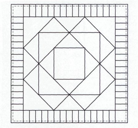 Узор в квадрате для рисования